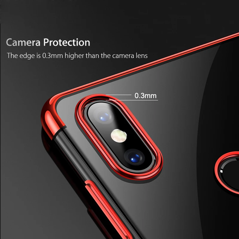 Роскошный чехол-бампер Xiaomi Max 3 Max3 с цветным покрытием прозрачный чехол из ТПУ Для