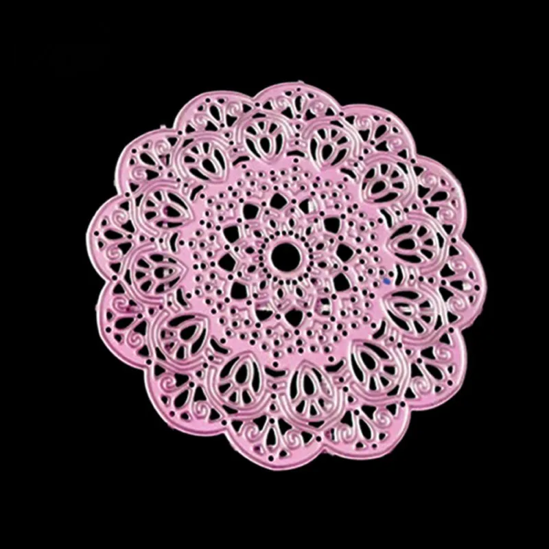 Круглые цветочные кружева металлические штампы трафареты для декора