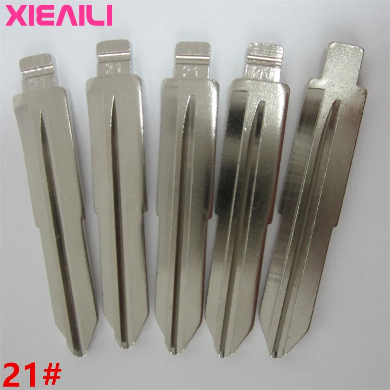 XIEAILI 5 шт./лот 21# металлической заготовки балванки для ключей дистанционный ключ ключа для Защитные чехлы для сидений, сшитые специально для Toyota Corolla(до середины слот) S186