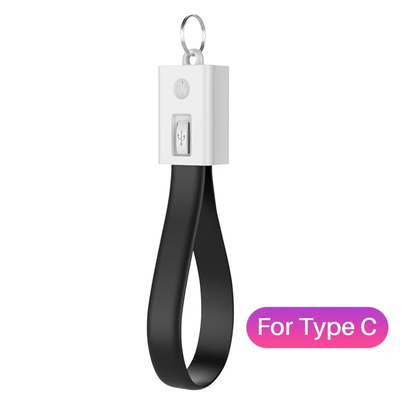 USB C Cable YBD USB кабель для iPhone samsung huawei Xiaomi Powerbank Micro usb type C кабель брелок аксессуар портативный зарядный кабель - Цвет: USB C Cable