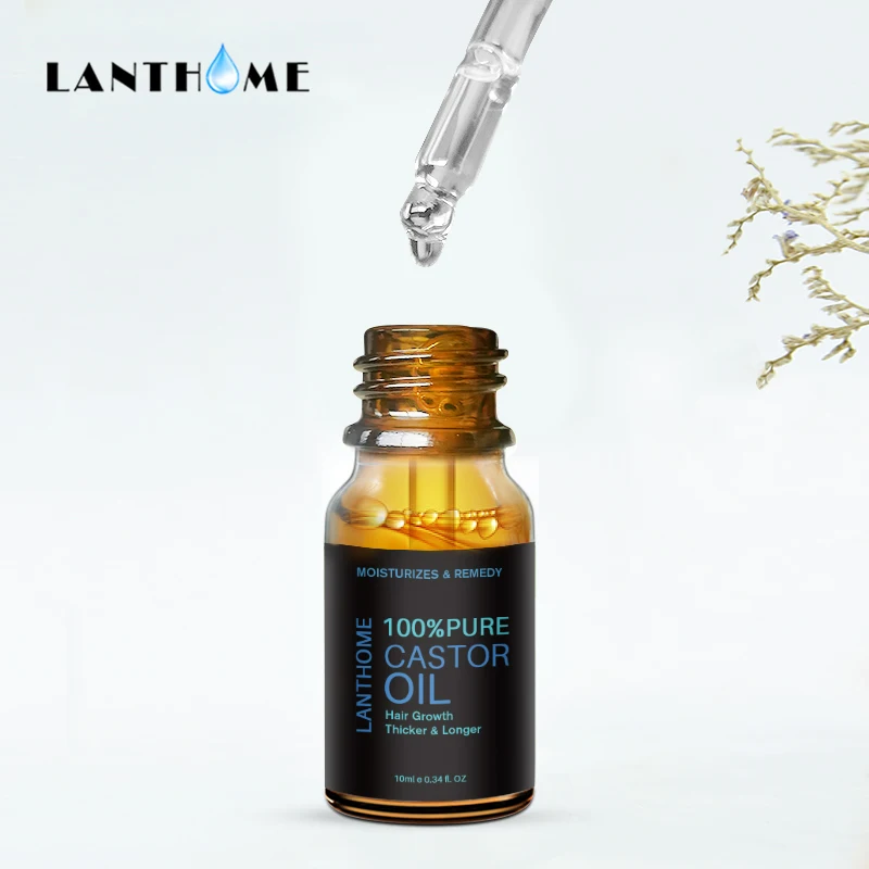 Натуральное касторовое масло эфирное для волос ресницы роста бровей