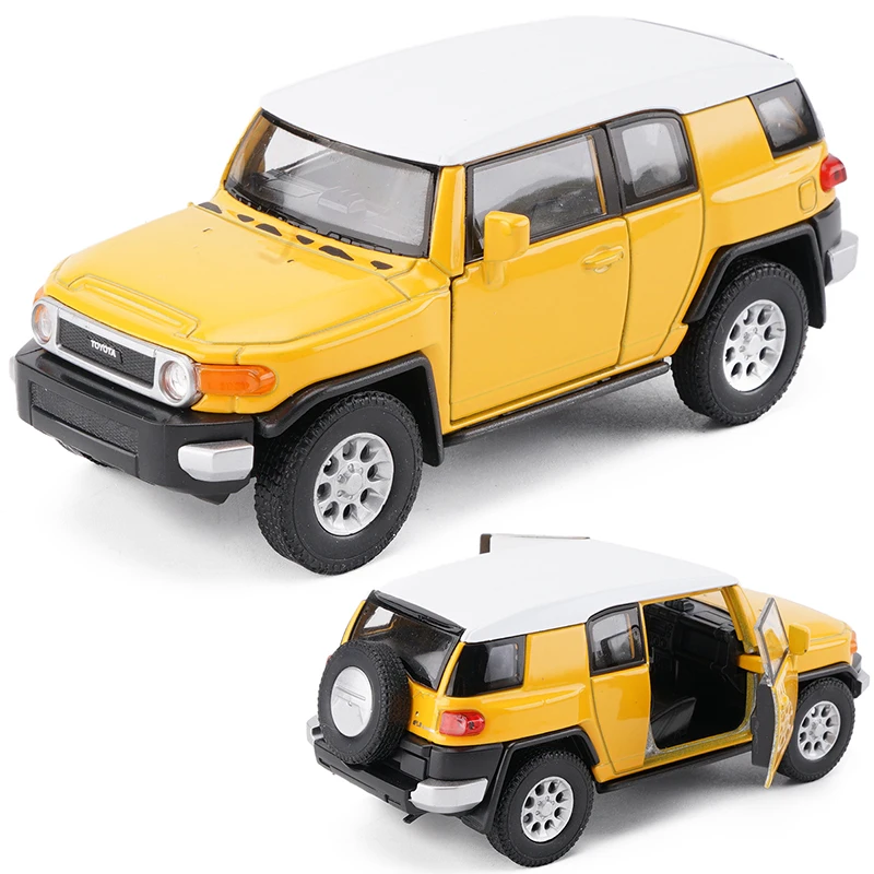 1:36 Scale WELLY Diecast Alloy Metal SUV Off-road Car Model For Toyota FJ CRUISER Collection Class Model Pull Back Toys Car