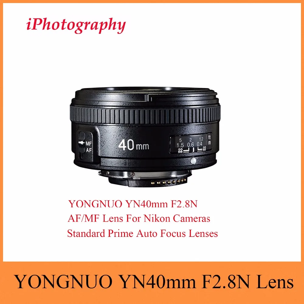

Объективы автофокуса YONGNUO YN40mm F2.8N AF/объектив MF YN40mm Standard Prime для цифровых зеркальных камер Nikon D7200 D5300 D5200 D750
