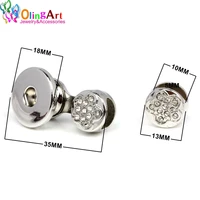 olingart 18mm 2setlot snap button jewelry fasteners clasps buttons handbag purse wallet craft bags parts accessories european