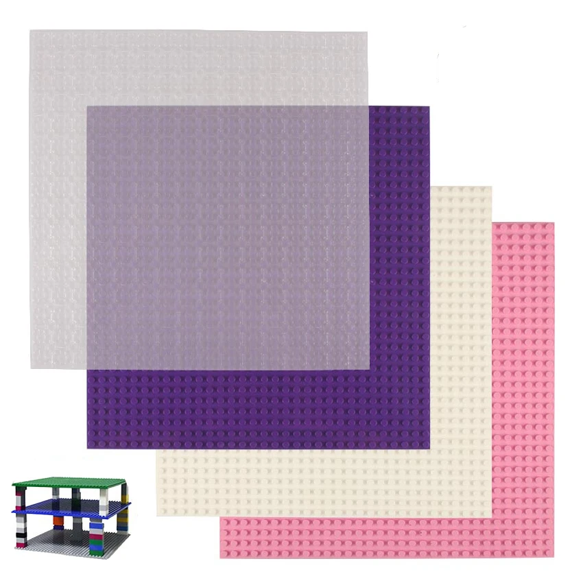 14 colors Base plate for Small Bricks Baseplates 32*32 Dots 10&quot*10&quot DIY Building Blocks Toys Compatible with major brand blocks |