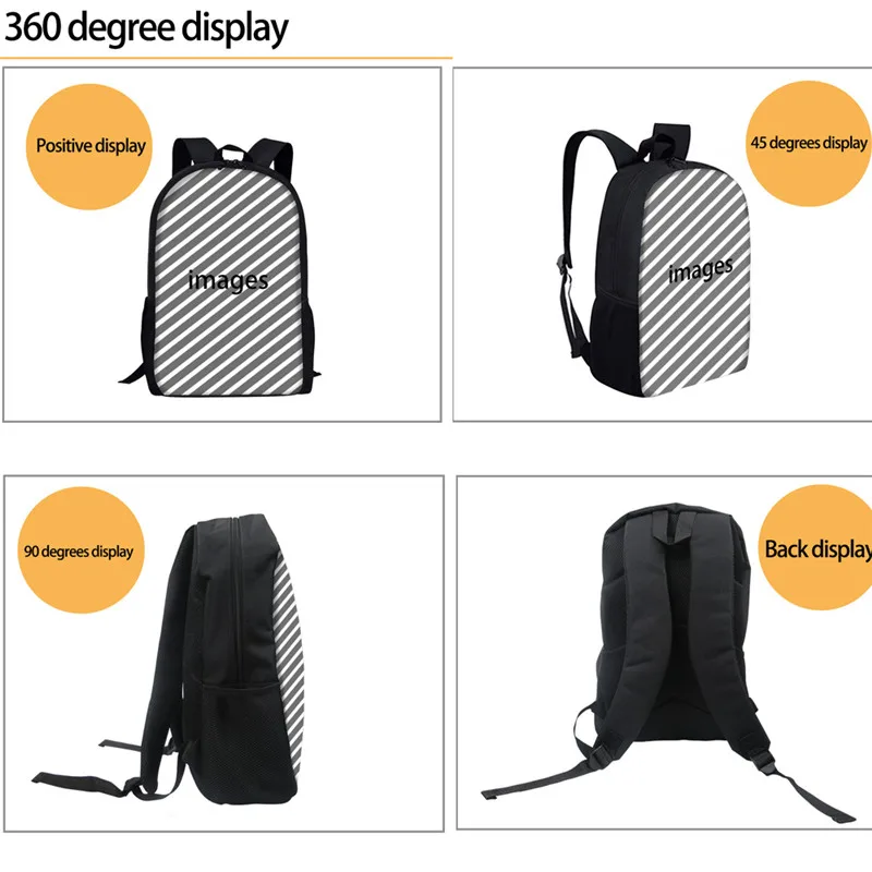 

Customizeds School Bags For Girls Boys Retro African Traditional Bookbag For Teenager Fashion Travel Women's Rucksacks Bag Drop