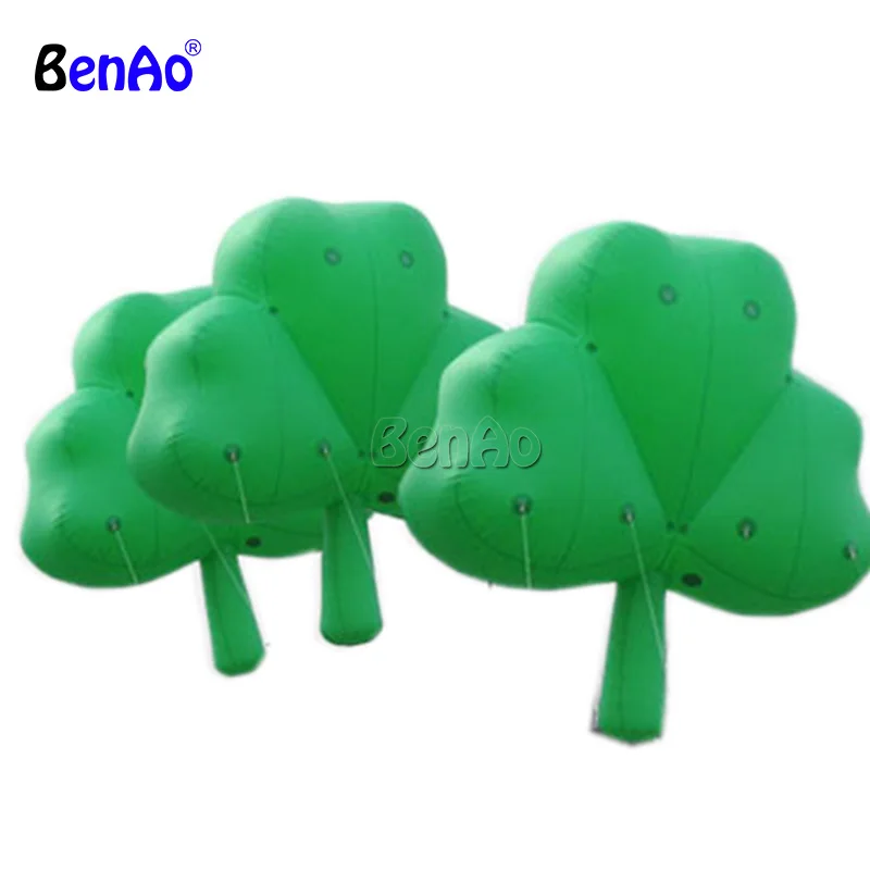 

AO021 BENAO Hot Selling 2m Inflatable Shamrock Inflatable Clover Replica/inflatable air leaf for parade event