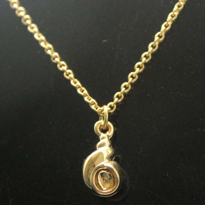 Кулон ракушка ожерелье золотистого цвета крошечное очарование модные ювелирные