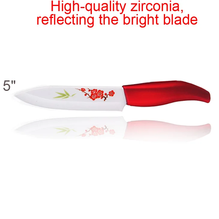 Beauty Gifts Zirconia Kitchen Knives Sets Ceramic Knife Set Kit 3&quot 4&quot 5&quot 6&quot inch with Flower printed kitchen knife | Дом и сад