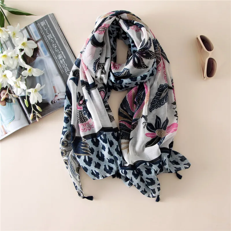 

High quality print peacock feather foulard shawls headband bandana hijab muffler muslim scarves/scarf Free Shipping 10pcs/lot