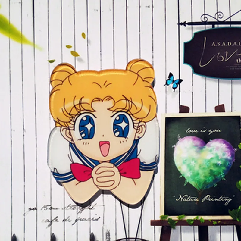 1 шт. мультфильм Harajuku аниме милые девушки Сейлор Мун акриловая брошь значки на