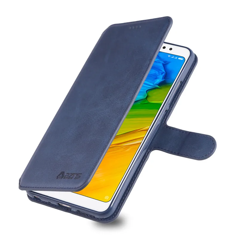 Чехол для телефона Xiaomi Mi Redmi 7 5plus 6 6A из искусственной кожи с откидной крышкой и