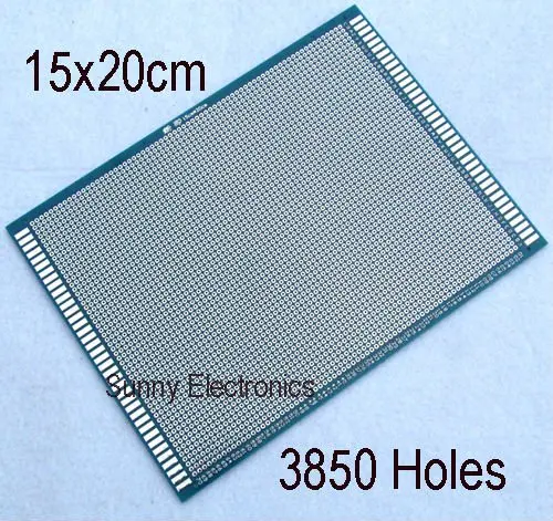 10x 15 см(" x 6") Односторонний Прототип PCB панель универсальная печатная плата FR-4 стекловолокна 10 шт./партия