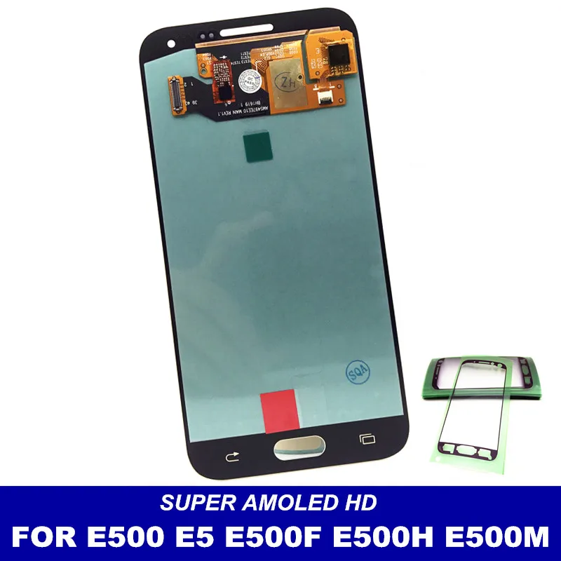 100% супер AMOLED дисплей LCDs для Samsung Glaxy E5 E500 E500F E500H E500M телефон ЖК экран дигитайзер