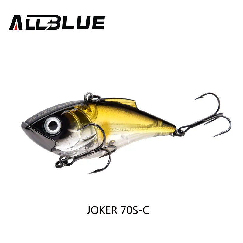 JOKER 70S C ALLBLUE новые модели 70 мм 17 г VIB жесткая приманка для рыбалки 6 цветов высокоотзывчивая безлиповая кренкбейт снасти для подледной рыбалки - Цвет: JOKER 70S C
