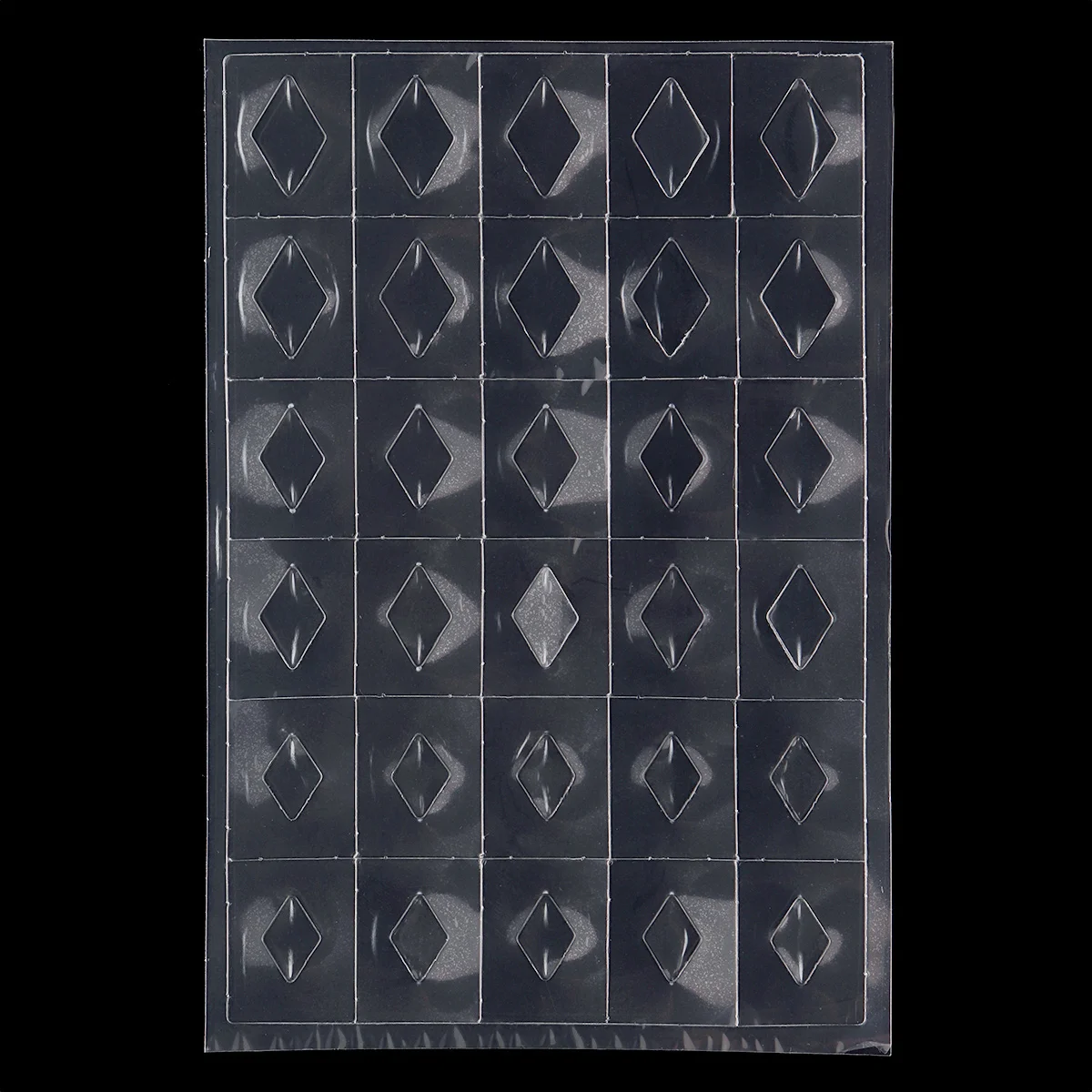 4 стиля прозрачный полый пластиковый дизайн ногтей драгоценный камень стикер 3D DIY