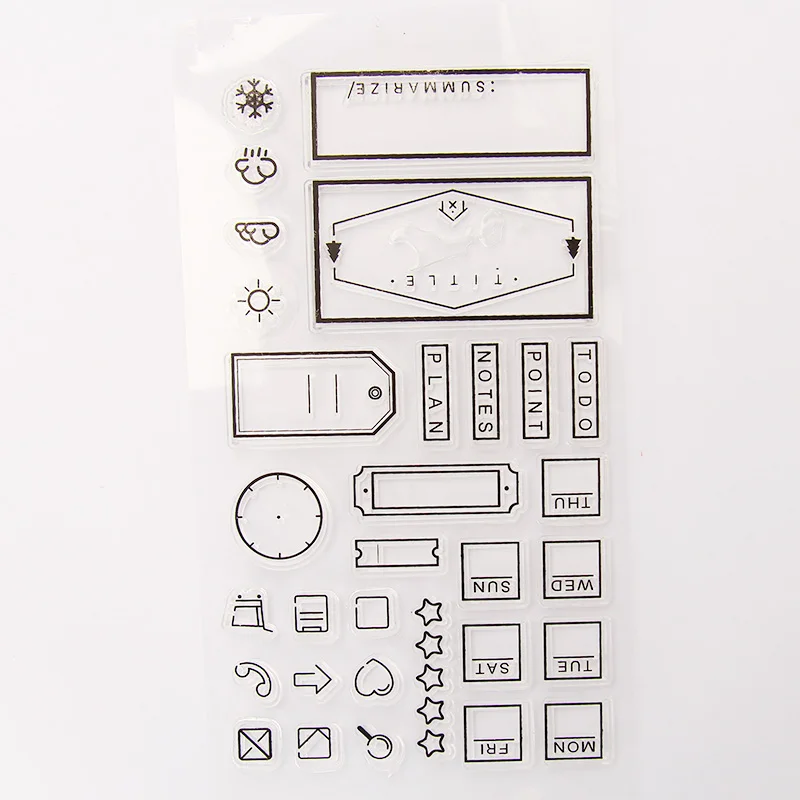 Винтажные ярлыки звезда прозрачный силиконовый штамп для скрапбукинга сделай