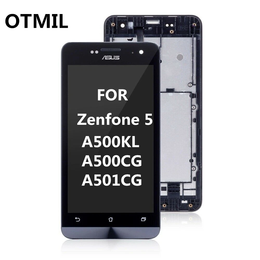 ЖК дисплей OTMIL для ASUS Zenfone 5 T00J A500KL A500CG A501CG сенсорный экран дигитайзер с рамкой в