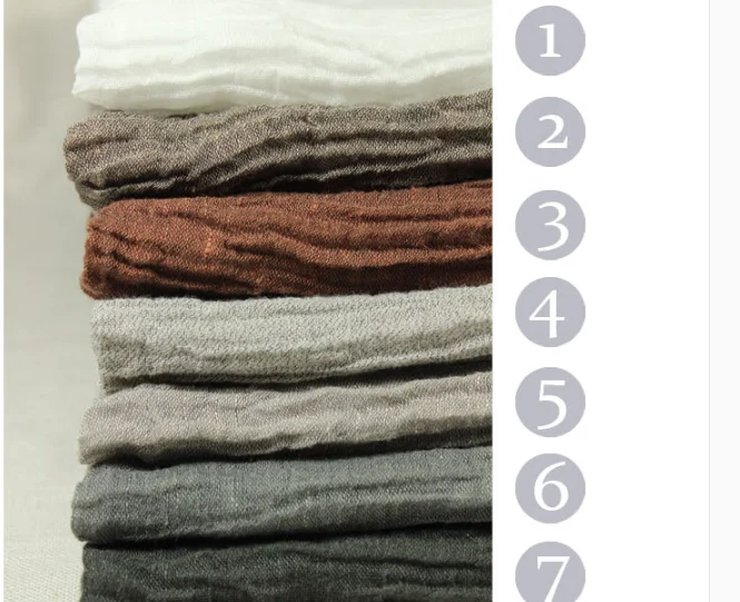 

RETRO art wrinkle pure linen yarn dyed high quality wash cloth