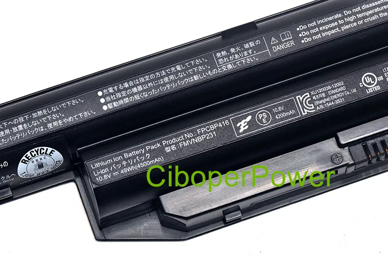 Оригинальный аккумулятор для ноутбука AH564 AH544 S904 FPCBP416 FPCBP405 FMVNBP227 FMVNBP231 FMVNBP229A 6