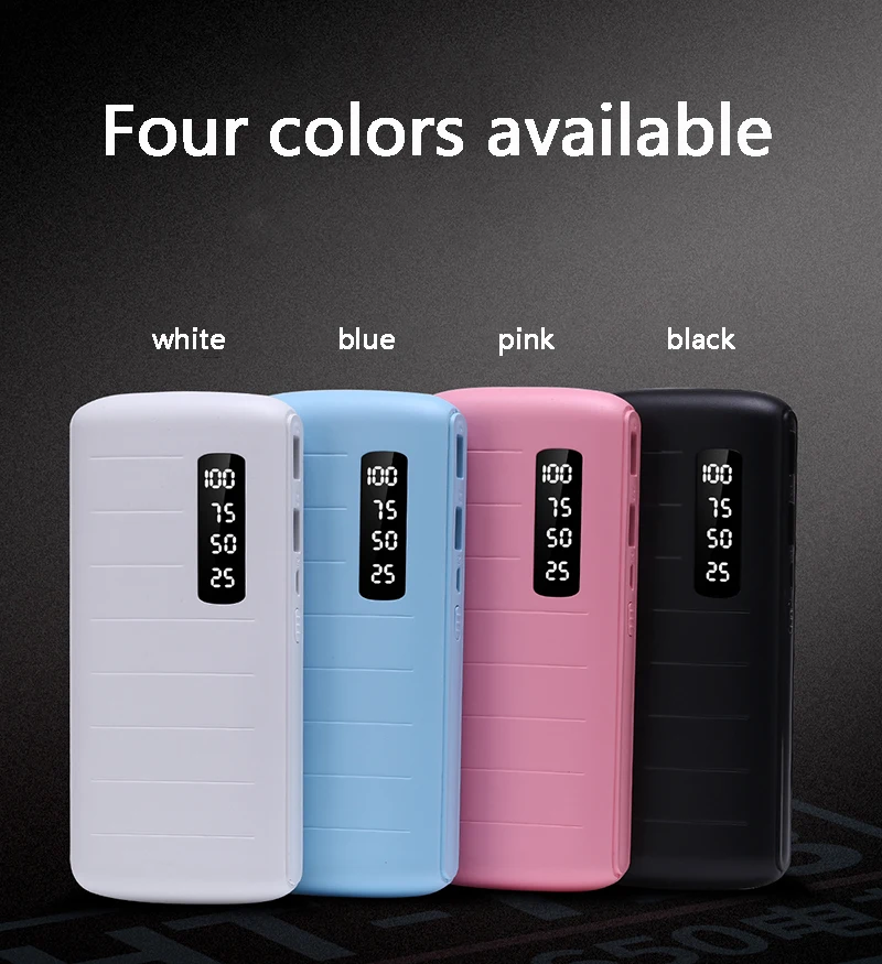 Новый внешний аккумулятор 12000mAh18650 мобильный источник питания с цифровым