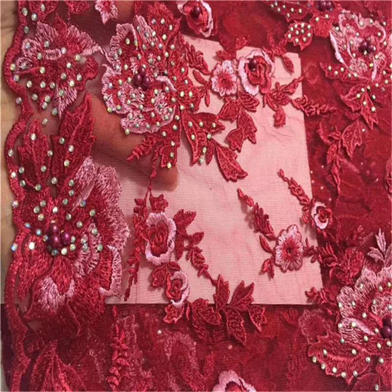 Сетчатая кружевная ткань 2019 Высококачественная африканская сетка для