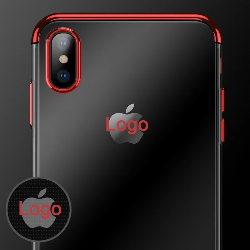 TeoYall Plating Cases for iPhone 7 8 X Case Flip Cover 6 6s Plus Covers Silicone Fundas Soft TPU Protector |