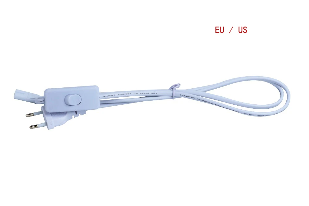 Светодиодный светильник для выращивания T5 трубка SMD2835 высокая яркость светодиодный светильник для выращивания бар AC 85-265 в светодиодный светильник для теплицы сада США/ЕС - Испускаемый цвет: Power plug
