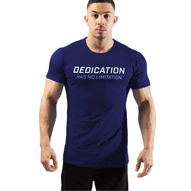 2019 Летняя мужская футболка Muscleguys для бодибилдинга дышащие эластичные Майки