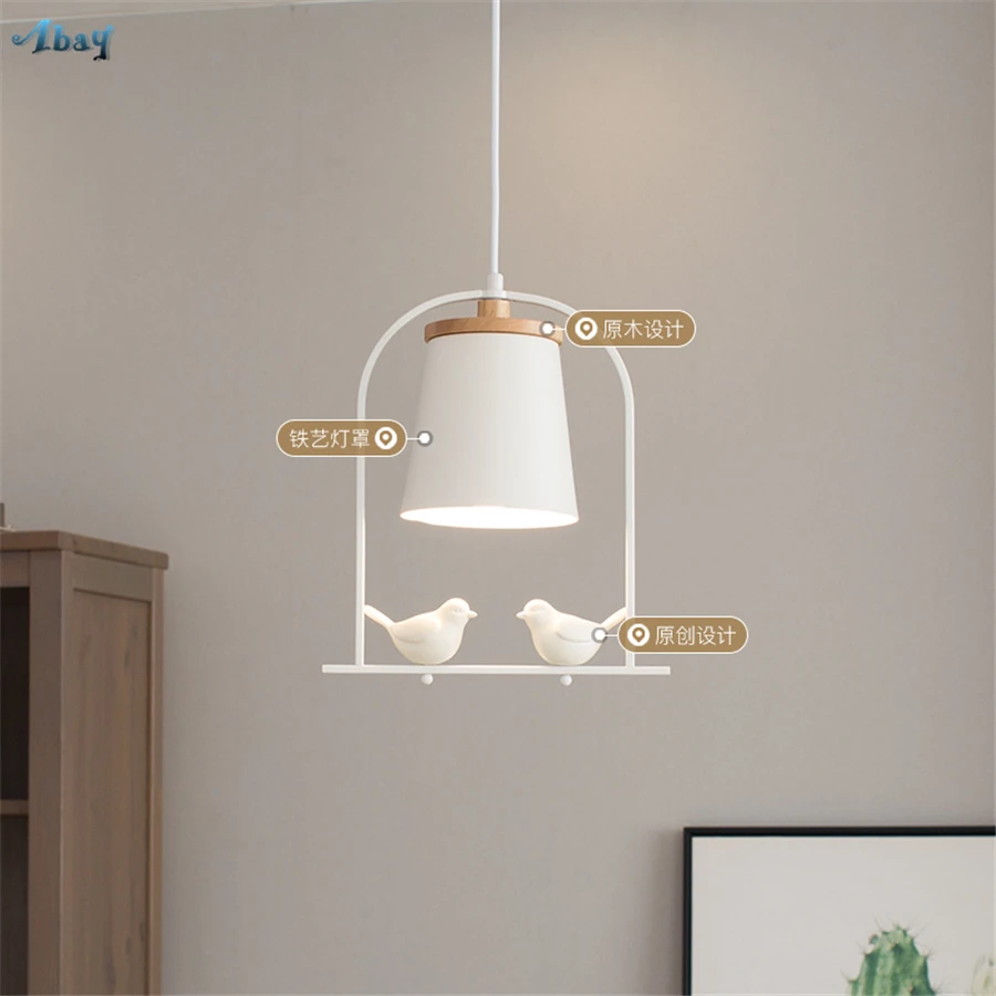 Скандинавские железные подвесные светильники для гостиной спальни детской