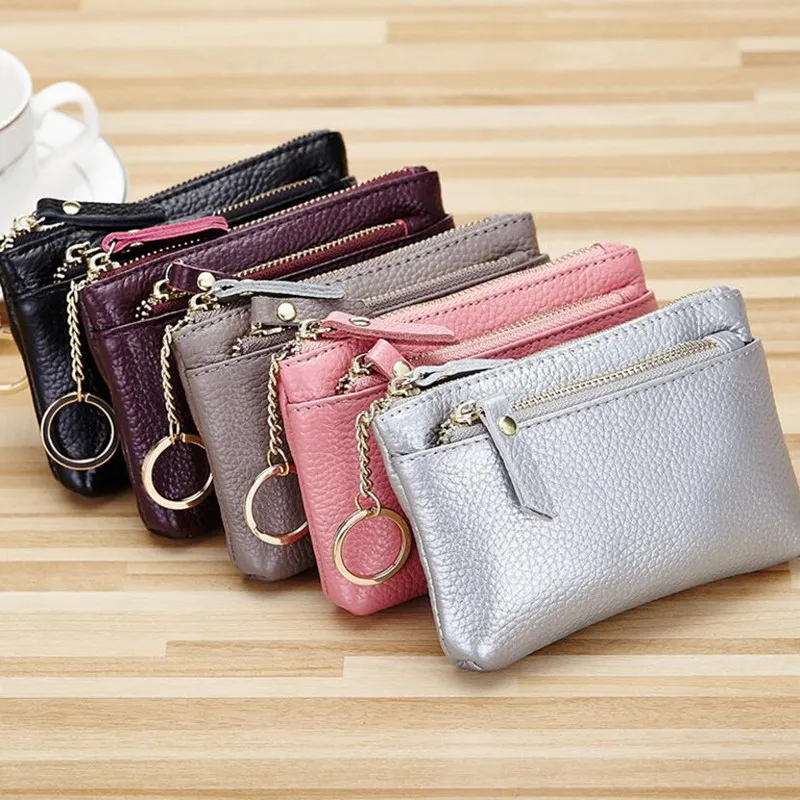 Кошельки для ключей из натуральной кожи женщин ключница органайзер мужской