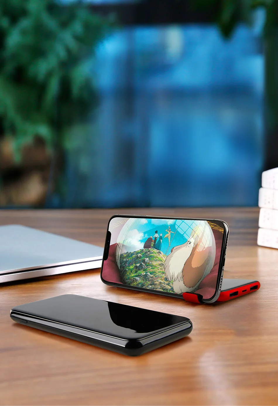 Baseus 8000mAh QI Беспроводное зарядное устройство 2A Dual USB power Bank для iPhone X 8 lcd power bank 5W Беспроводная зарядная площадка для samsung S9