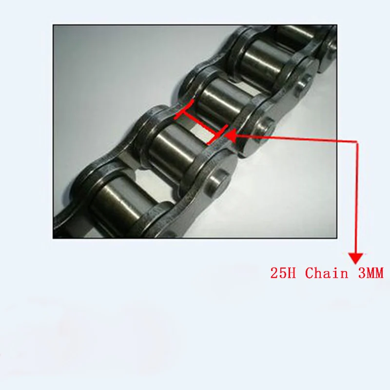 25 ч цепи 124 ссылка 6,35 мм piwich запасное соединительное звено для 47-49cc мини Грязь ATV для мини-велосипедов Minimoto для MY1016 мотор 25 ч звездочки