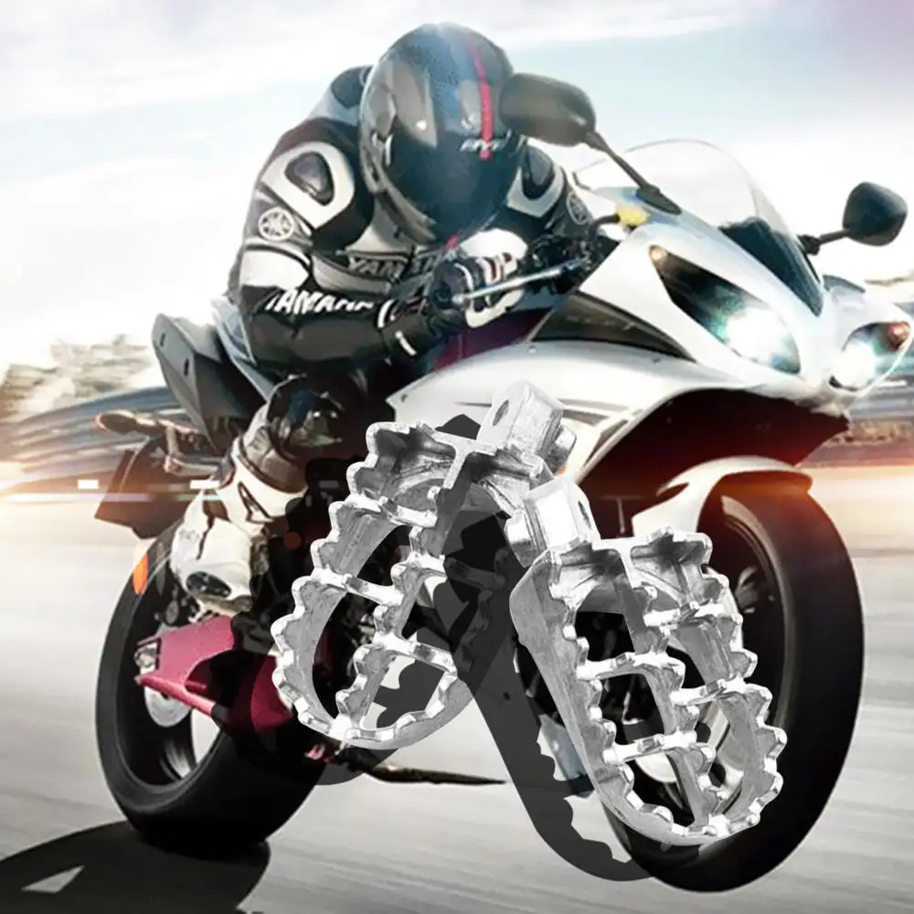 1 пара алюминиевые широкие колышки для мотокросса Подножка Honda CR CRF XR 50 70 80 100