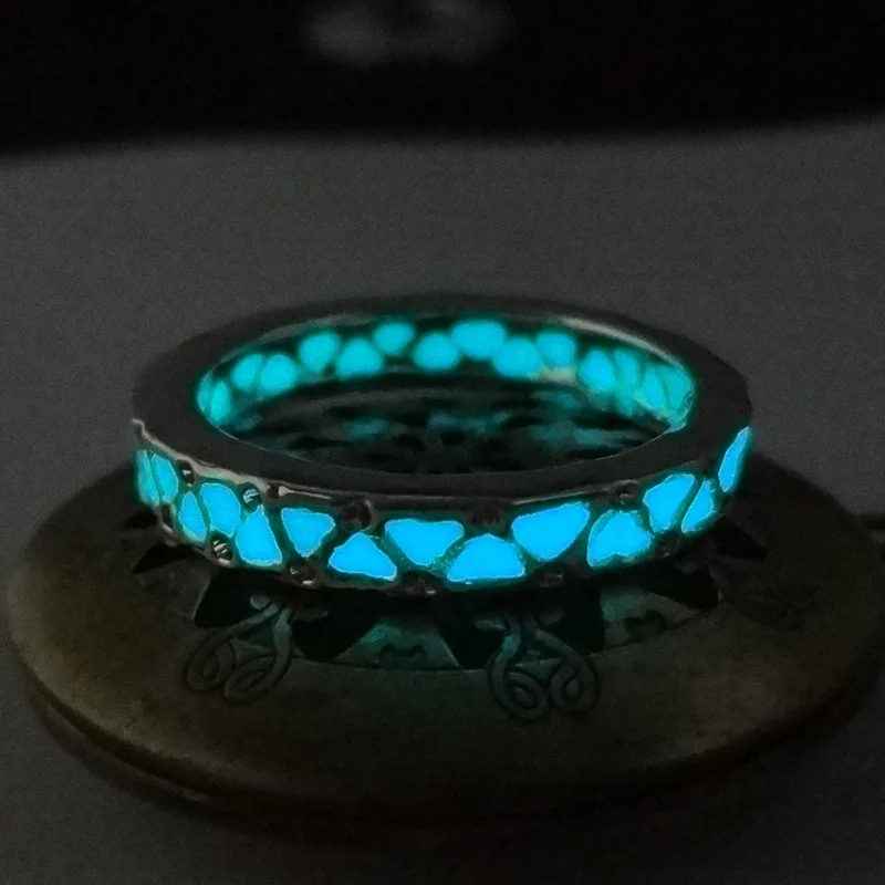 ФЛУОРЕСЦЕНТНОЕ светящееся в темноте кольцо унисекс | Украшения и аксессуары