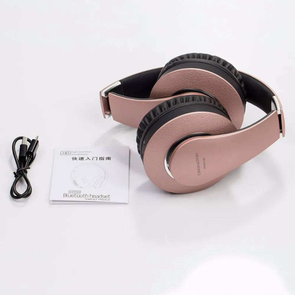 Bluetooth наушники беспроводные стерео гарнитура с микрофоном Поддержка карты