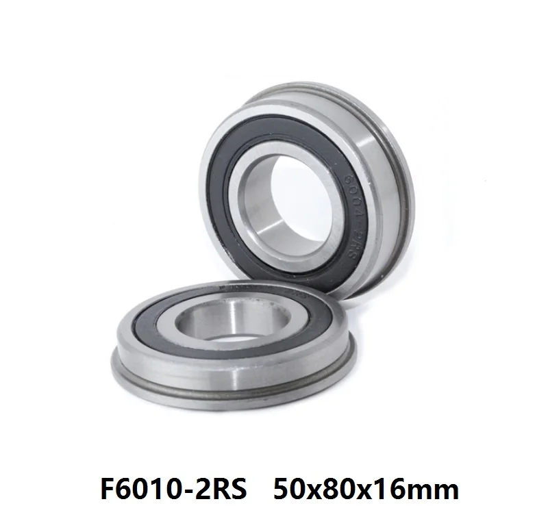 50 шт./лот F6010 2RS F6010RS RS фланцевый подшипник 50x80x16 мм фланец Глубокие шаровые