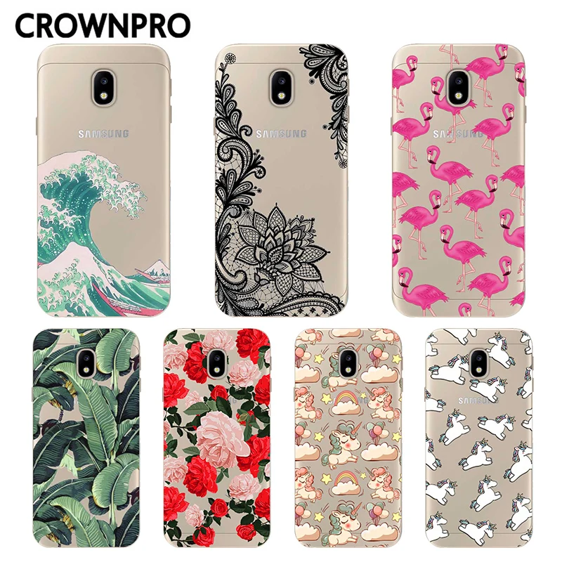 CROWNPRO Мягкий ТПУ для Coque samsung Galaxy J5 чехол Крышка J530F J530 защитная накладка для задней панели телефона для Capa samsung J5 чехол