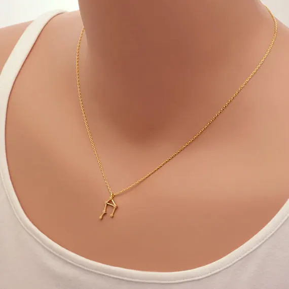 Созвездие Ювелирные изделия звезда ожерелье с подвеской со знаком весы зодиака