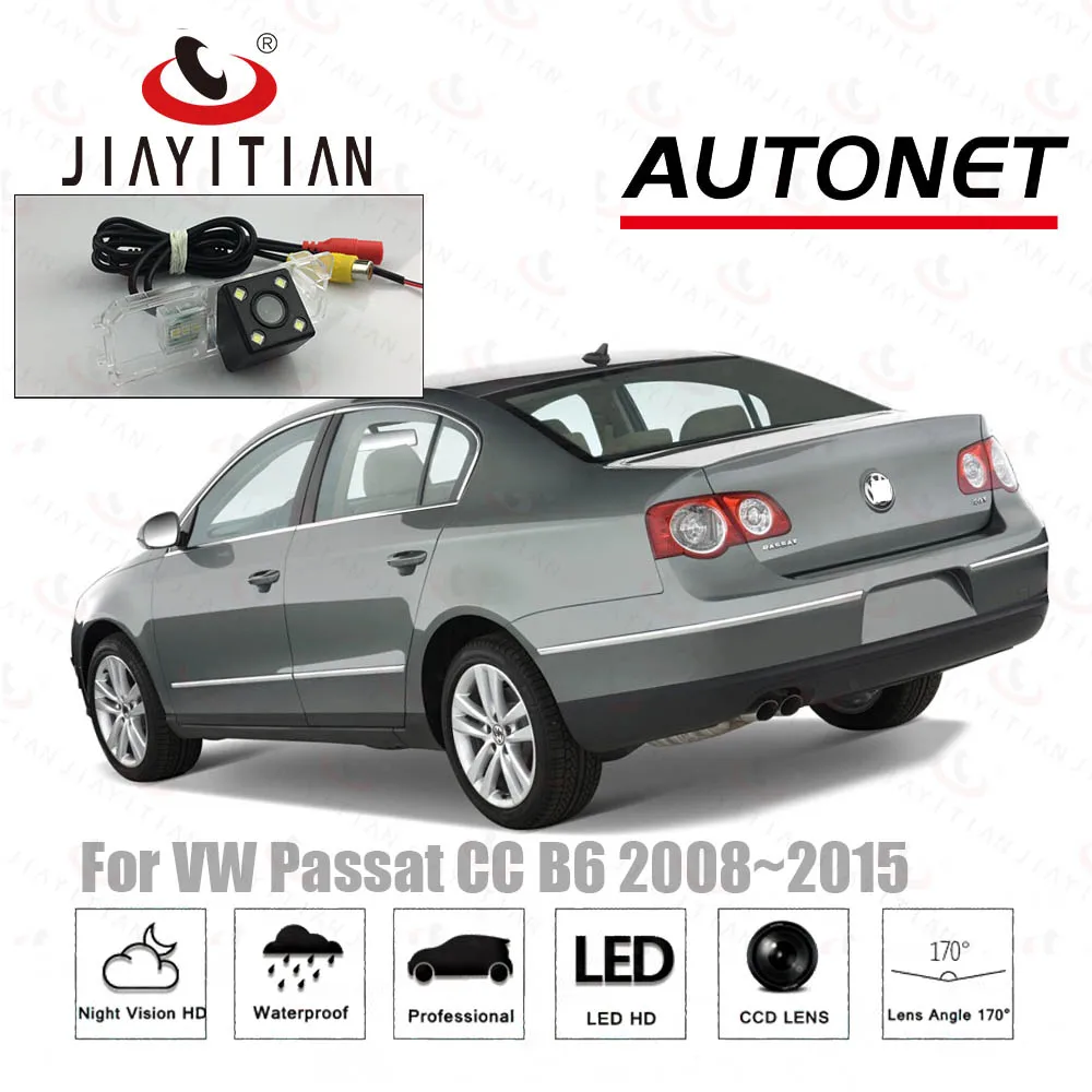 Камера заднего вида JIAYITIAN для Volkswagen VW Passat CC B6 2008 ~ 2015 Magotan CCD камера номерного знака