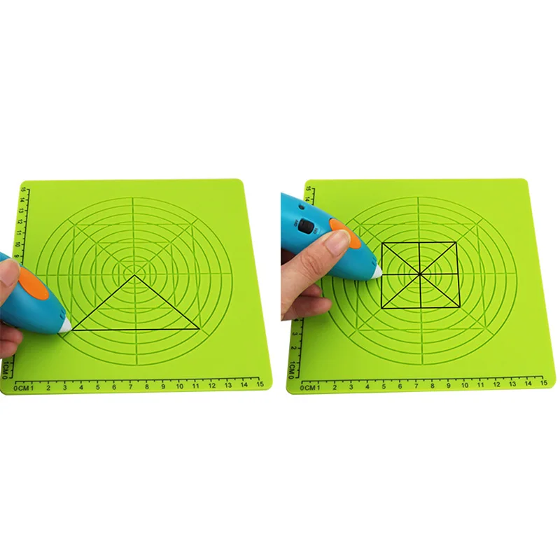 3D печать Ручка Силиконовый дизайн коврик с базовым шаблоном 2 силиконовыми