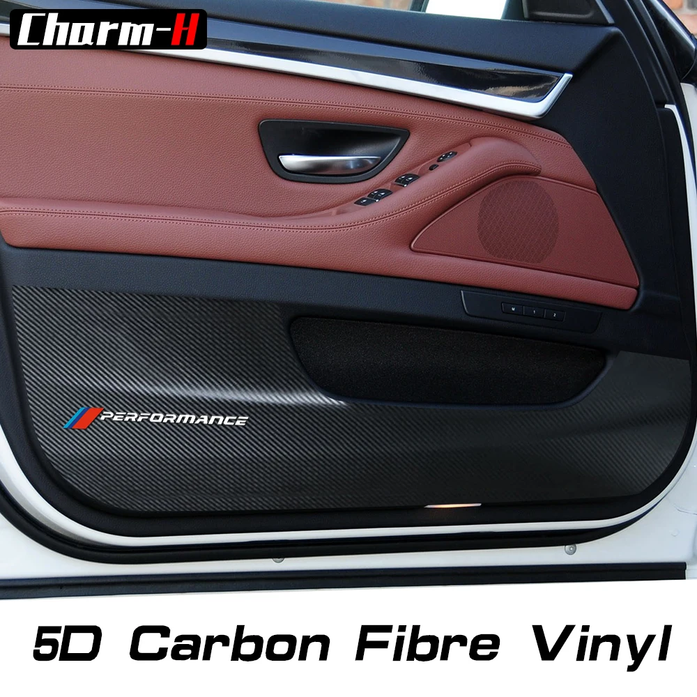 4 шт. защитная пленка 5D из углеродного волокна для дверей BMW e90 f30 f31 f10 f11 x3x4x5x6|film for
