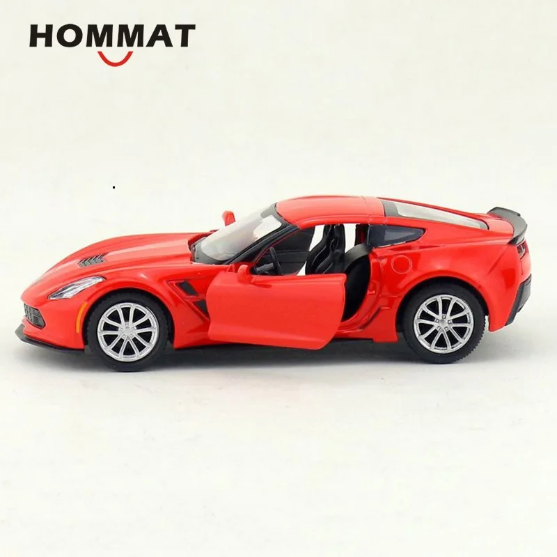 HOMMAT Simulation 1:36 Chevrolet Corvette Grand Sport C7 сплав литая под давлением металлическая игрушка
