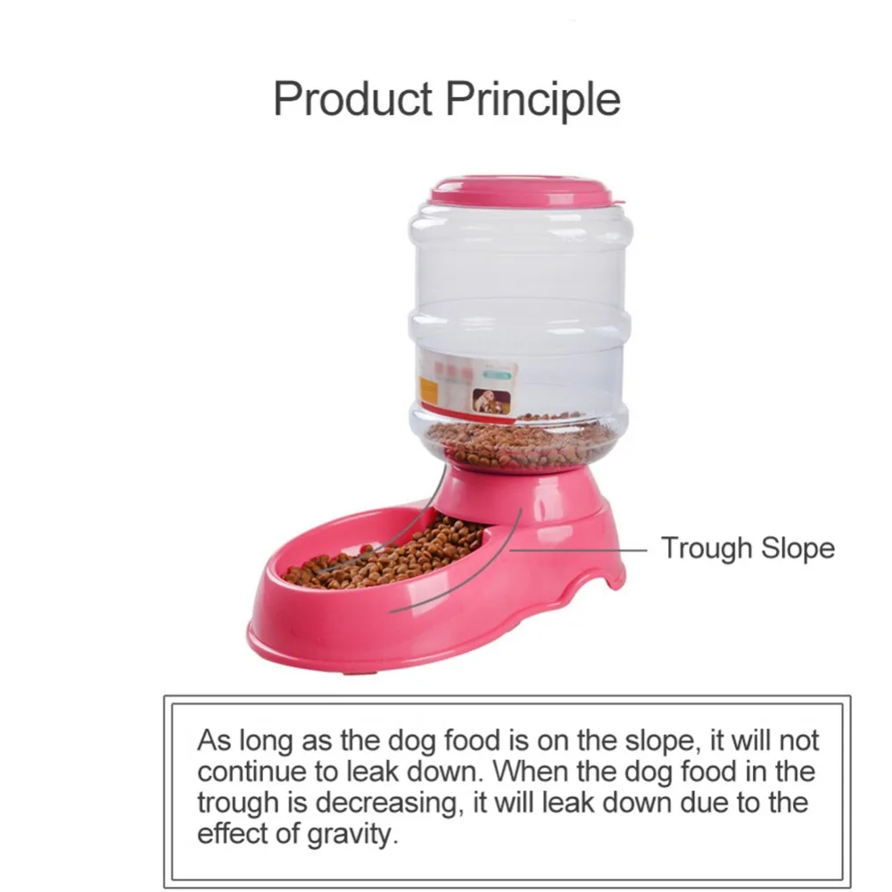 Большая автоматическая кормушка для домашних животных 3 5 л | Дом и сад