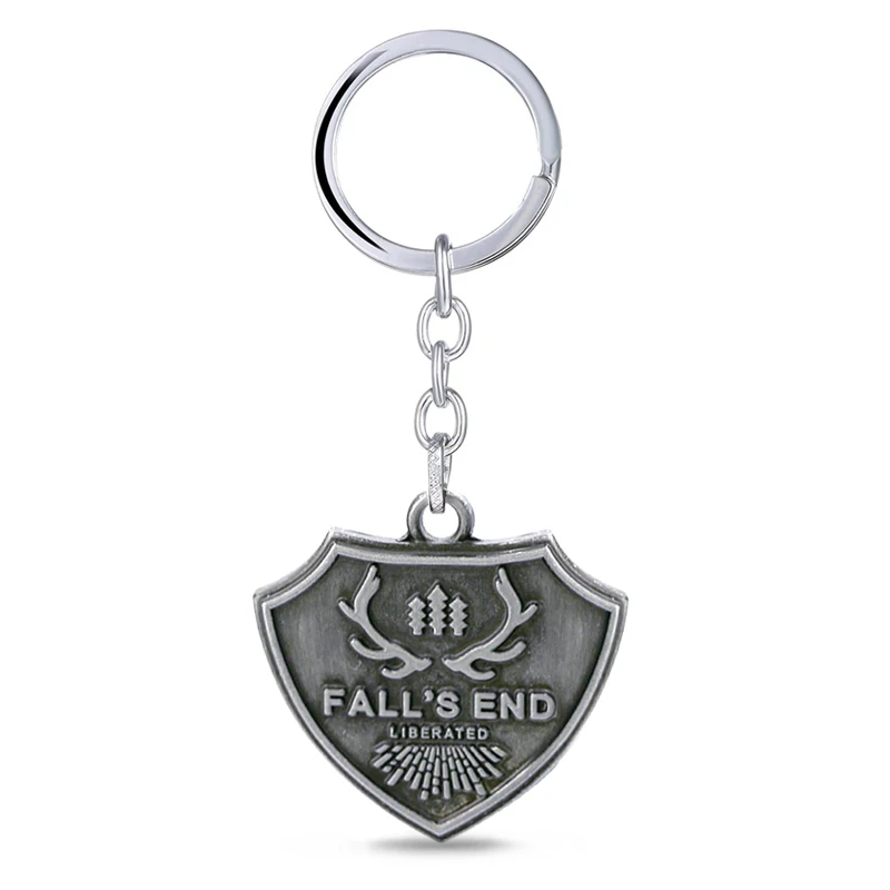 

Game Jewelry Far Cry 5 Keychain Fall's End Metal Keyring Holder Car Keychains Chaveiro Fans Men llaveros