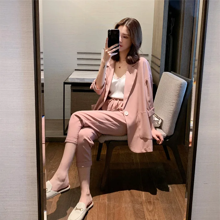 2019 летние Для женщин из двух частей наборы для ухода за кожей плюс Размеры