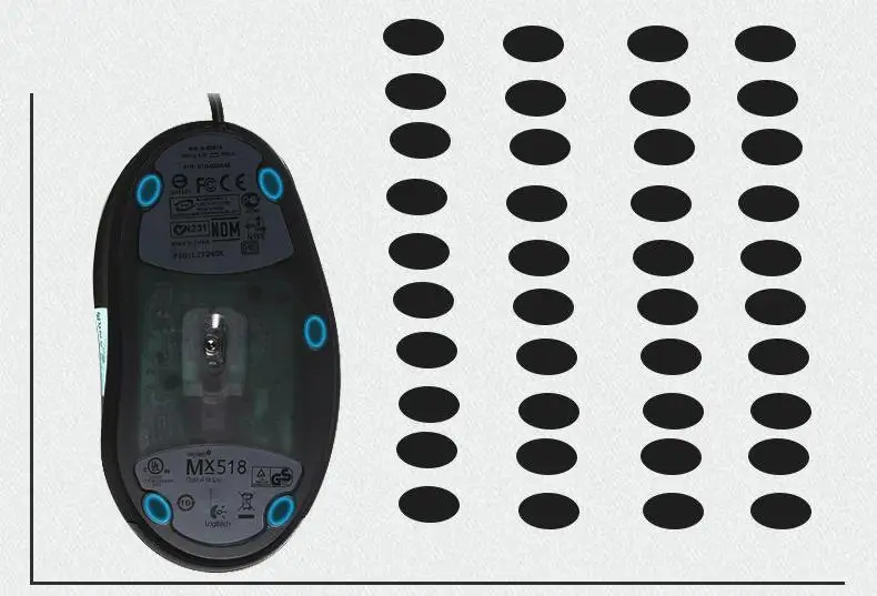 Коньки для мыши/коврики мыши Logitech mx510 mx500 mX518 mx700 mx900|mouse skates|mouse feetmouse pad feet |