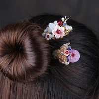 handmade pretty butterfly hair sticks women hairwear chinese style handicrafts hair accessories ancient costume head ornaments