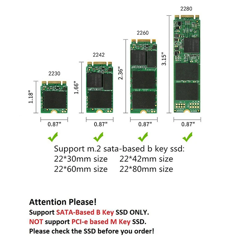 Чехол с USB 3 1 на M.2 NGFF чехол для жесткого диска адаптер внешней карты M2 SATA SSD