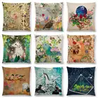 Искусственная Цветочная Фантазия сказка чудо-мир мечты Животные Олень птица лиса Единорог Сова искусственная диванная подушка